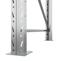 Секция приставная стеллажа металлического паллетного 2000х1800х1100 мм. Ярусы: пол+1 HV Market