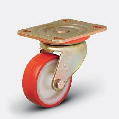 Колесо большегрузное полиуретановое ED01 ZBP ⌀ 125 поворотное HV Market