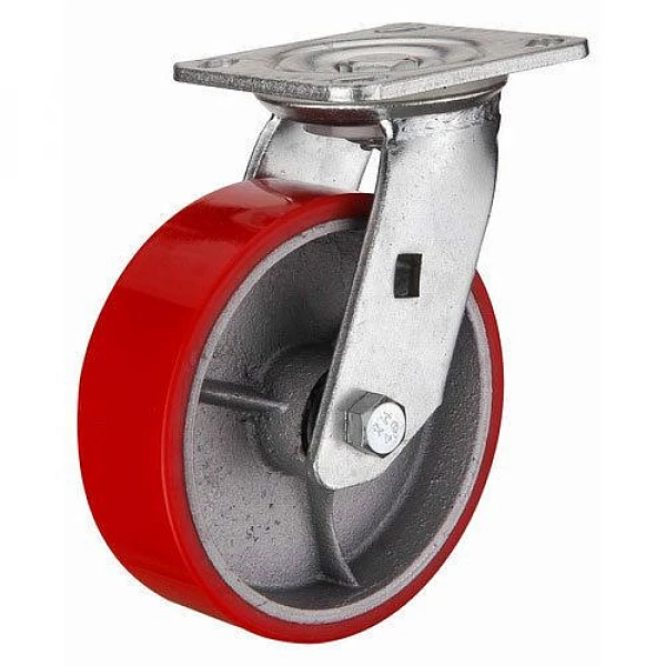 Колесо большегрузное поворотное полиуретановое SCP 80 ⌀200