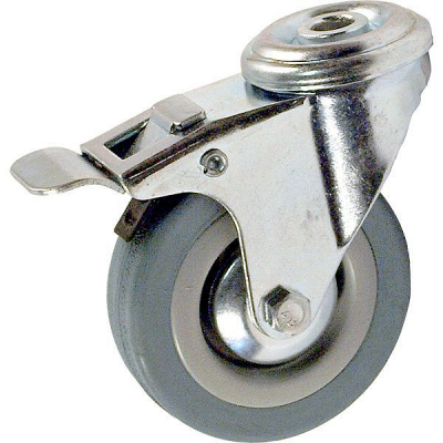 Колесо аппаратное поворотное под болт SChgb 55 с тормозом HV Market