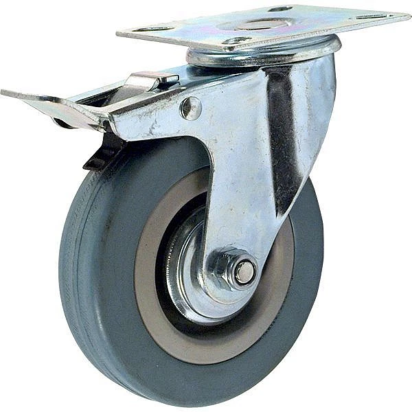 Колесо аппаратное поворотное SCgb 25 с тормозом HV Market