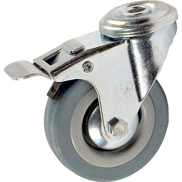 Колесо аппаратное поворотное SChgb 42 под болт с тормозом HV Market