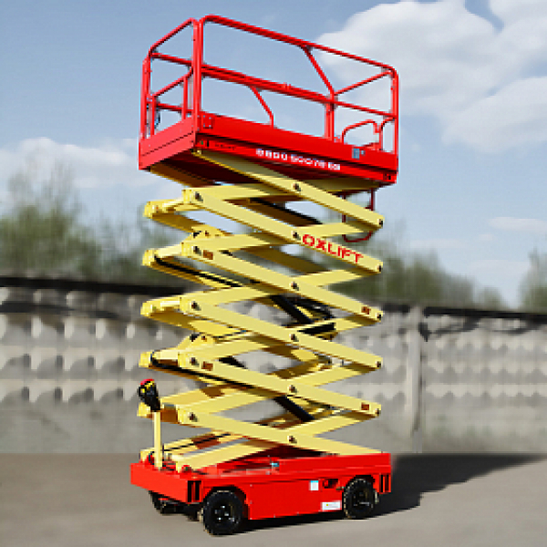 OXLIFT QZ-050-110 самоходный (поводковый) подъемник ножничного типа с питанием от акб 11000 мм 500 кг HV Market