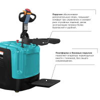 Самоходная тележка с платформой PROLIFT PRO SRT25 li-ion HV Market