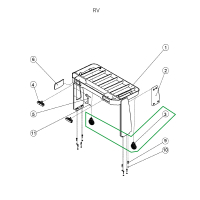 Фара поворотная для ричтрака RV (24V) HV Market