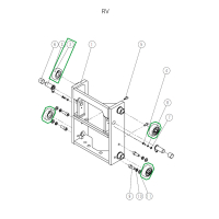 Ролик каретки мачты для ричтрака RV HV Market