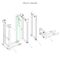 Центральный гидроцилиндр для штабелеров SDR1645/SDK1645 HV Market
