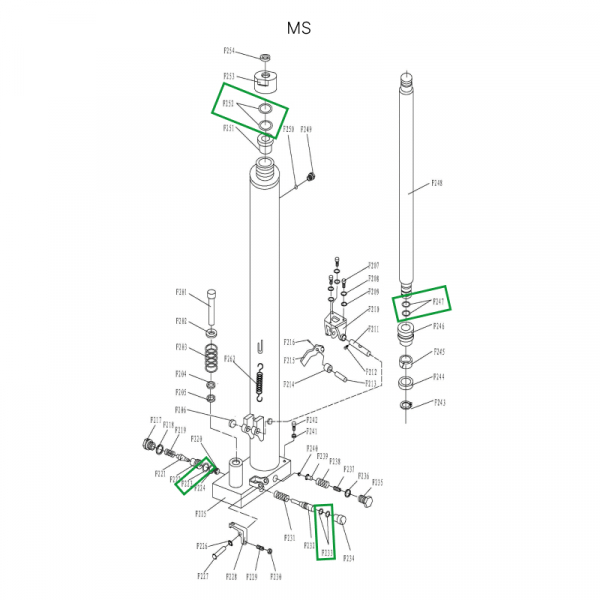 Ремкомплект гидроузла для MS1516 HV Market