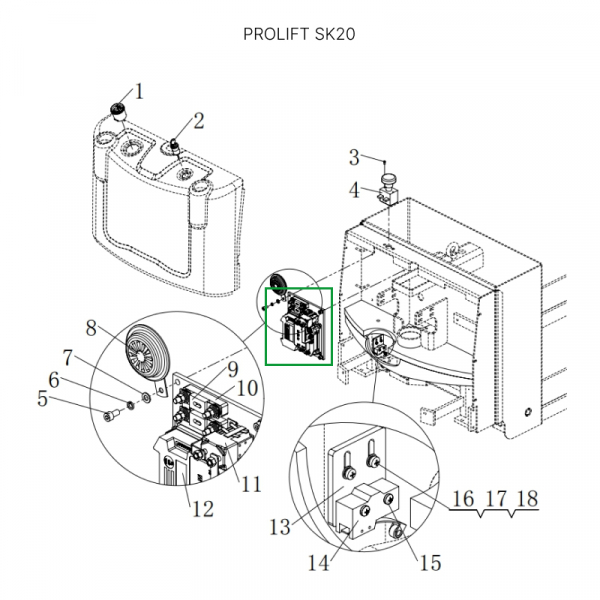 Контроллер Curtis для SK20