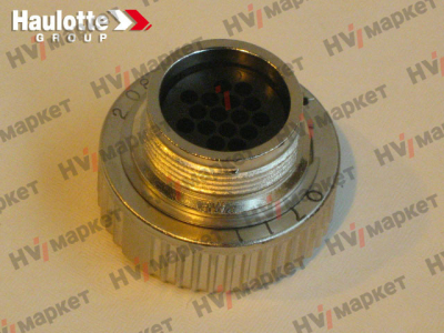 2440603870 - 16 канальный металлический разъем для кабеля (мама) напряжение 24В