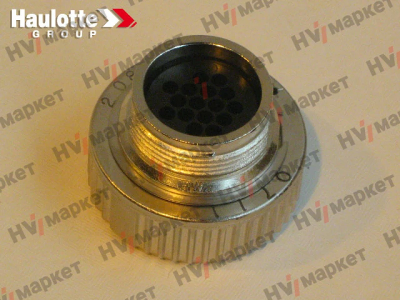 2440603870 - 16 канальный металлический разъем для кабеля (мама) напряжение 24В