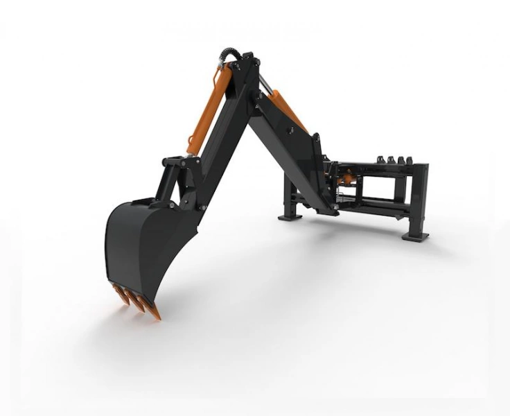 Навесной экскаватор для мини-погрузчика