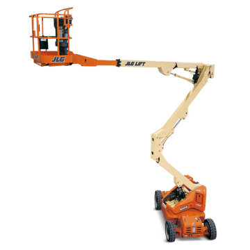 Самоходный коленчатый подъемник JLG M450A, грузоподъемность 230 кг, рабочая высота 15.72 м, тип питания электрический, АКБ