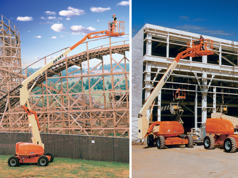Самоходный коленчатый подъемник JLG 600A, тип питания Дизель