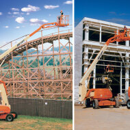 Самоходный коленчатый подъемник JLG 600A, тип питания Дизель