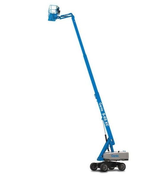Телескопический подъемники GENIE S-65 XC, грузоподъемность 300/454 кг, размер платформы 0.76×1.83 м