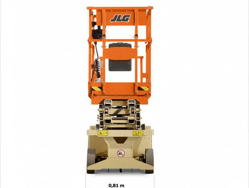 Ножничный подъемник JLG 6RS, грузоподъемность 120/230 кг, рабочая высота 7.79 м, тип питания Электрический, размер платформы 0.69×1.82 м