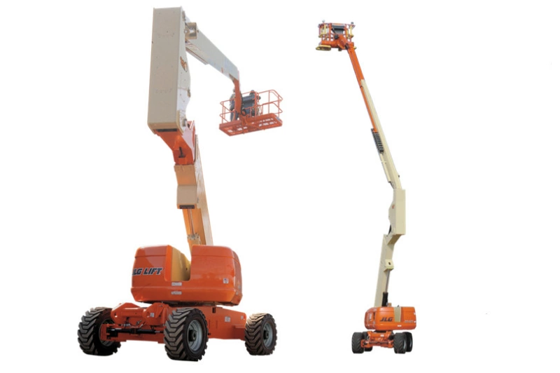 Самоходный коленчатый подъемник JLG 740AJ, грузоподъемность 230 кг, рабочая высота 24.55 м, тип питания Дизель