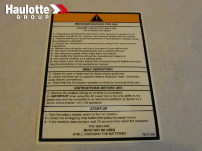 3078143450 - Наклейка «Инструкция»