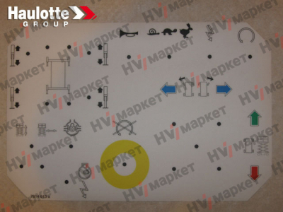 3078146130 - Наклейка верхнего пульта HSX