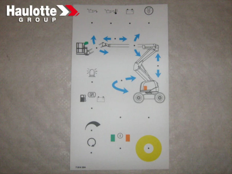 3078143040 - Наклейка нижнего пульта HAPX