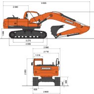 Гусеничный экскаватор DEVELON DX210-7M, мощность двигателя 157 л.с.