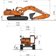 Гусеничный экскаватор DEVELON DX360LC-7B, мощность двигателя 291л.с.
