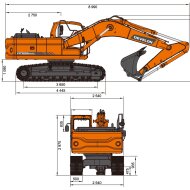 Гусеничный экскаватор DEVELON DX225NLCA, мощность двигателя 157 л.с.