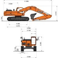 Гусеничный экскаватор DEVELON DX450LC-7B, мощность двигателя 316 л.с.
