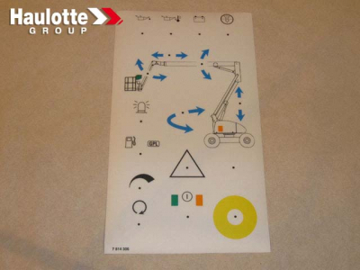 3078143060 - Наклейка нижнего пульта HAPX