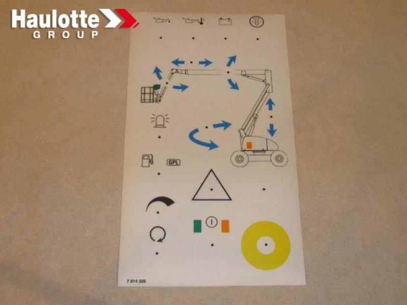 3078143060 - Наклейка нижнего пульта HAPX