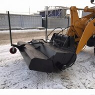 Зимнее навесное оборудование Щетка с бункером на фронтальный погрузчик