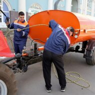 Бочки и цементораспределители Бочка с пистолетом на трактор МТЗ