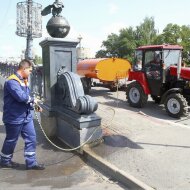 Бочки и цементораспределители Бочка с пистолетом на трактор МТЗ