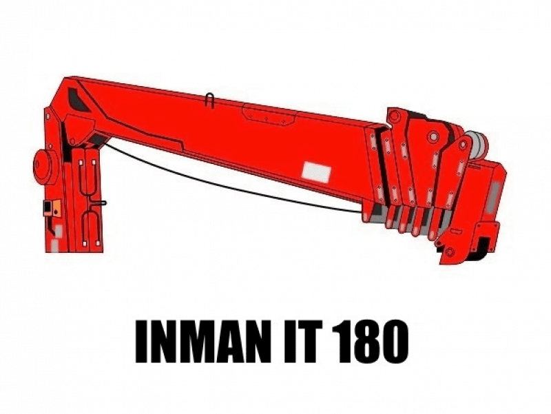 Кран-манипулятор ИНМАН INMAN ИТ-180 на шасси КамАЗ 65117