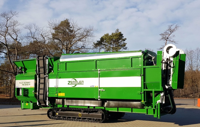 Разделка шин Zemmler Мобильный грохот MULTI SCREEN MS 6700