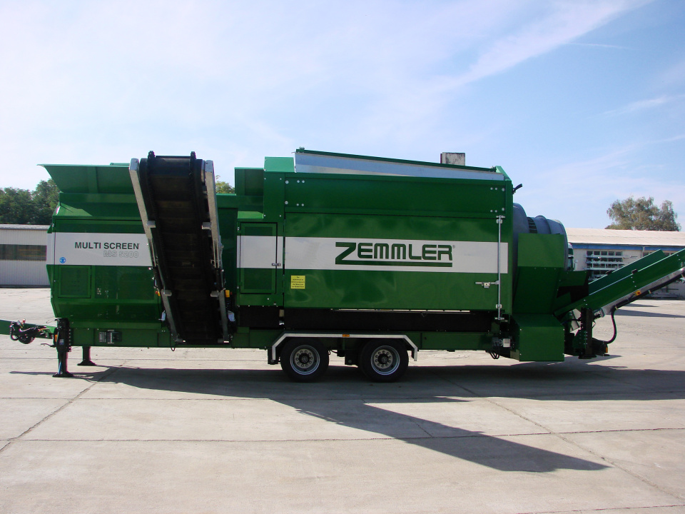 Разделка шин Zemmler Мобильный грохот MULTI SCREEN MS 5200