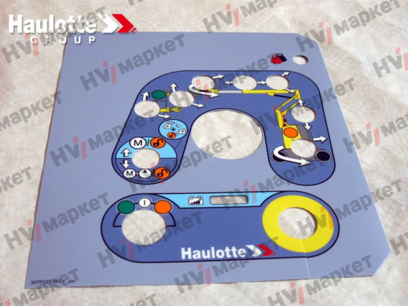 307P227740 - Наклейка на пульт управления для подъемника марки Compact 12DX