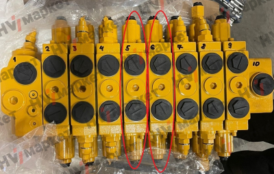 W076400020-7 - Секция гидрораспределителя Shanmon388H #5,6